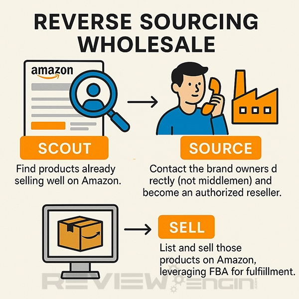Reverse sourcing wholesale